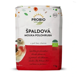 múka Špaldová polohrubá bio 1 kg probio