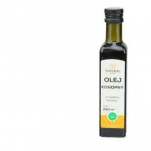 olej konopný za studena lisovaný natural 250ml