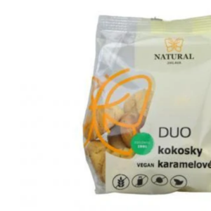 sušienky duo kokosky vegan karamelové bez lepku, vajec a mlieka natural 150g