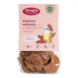 datľové sušienky s citrónovým olejom bio biopekárna zemanka 100g
