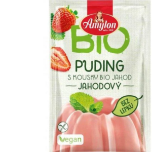 bio puding jahodový amylon 40g