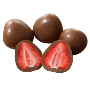 jahody lyofilizované v mliečnej čokoláde 100g