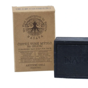 natava tuhé čistiace mydlo na tvár aktívne uhlie 100 g