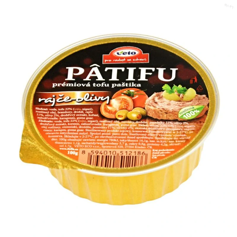 paštéta patifu paradajky a olivy 100 g veto eco paštéta patifu paradajky a olivy 100 g veto eco