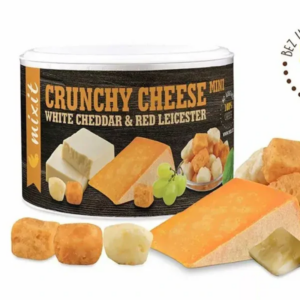 chrumkavý syr: white cheddar & red 70g leicester