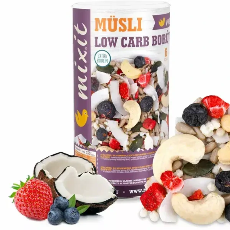 müsli low carb Čučoriedka müsli low carb Čučoriedka
