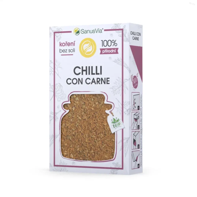 chilli con carne, bio korenie bez soli37g chilli con carne, bio korenie bez soli37g