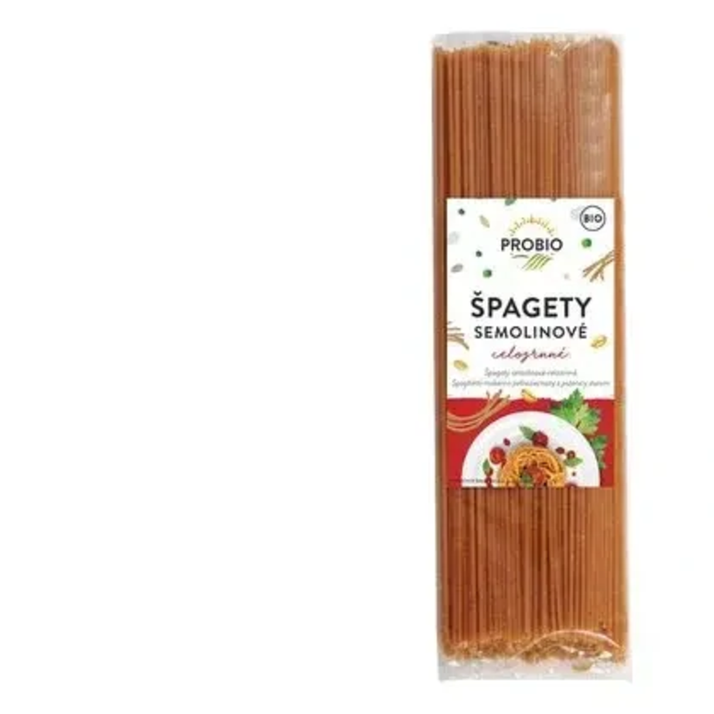 Špagety semolinové celozrnné bio probio 500g Špagety semolinové celozrnné bio probio 500g