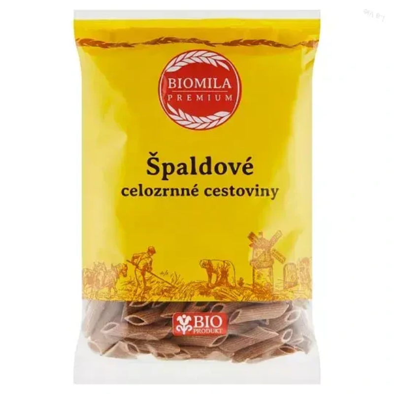 biomila špaldové celozrnné penne bio 400 g biomila špaldové celozrnné penne bio 400 g