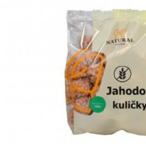 jahodové guličky bez lepku natural 150g