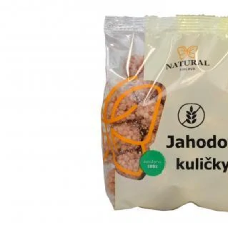 jahodové guličky bez lepku natural 150g jahodové guličky bez lepku natural 150g