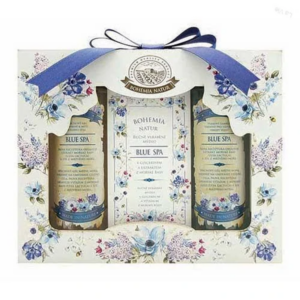 kozmetická súprava blue spa – gél 100 ml, mydlo 100 g a šampón 100 ml