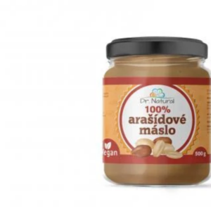 arašidové maslo jemné 100% dr. natural 500g