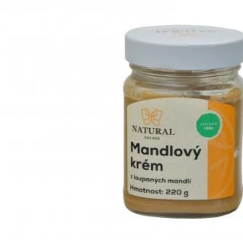 mandľový krém z lúpaných mandlí natural 220g mandľový krém z lúpaných mandlí natural 220g