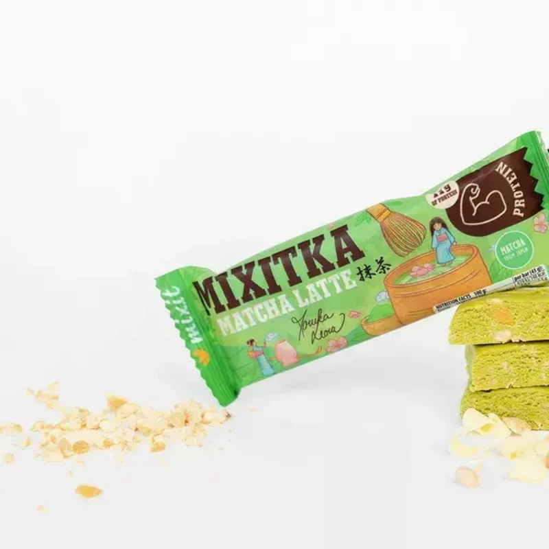 mixitka moniky leovej bez lepku: matcha latte s probiotikami mixitka moniky leovej bez lepku: matcha latte s probiotikami