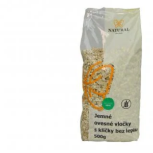 vločky ovsené jemné s klíčkami bez lepku anglicko natural 500g