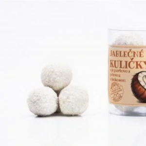 jablčné guličky s jogurtovou polevou a kokosom trutna 100g