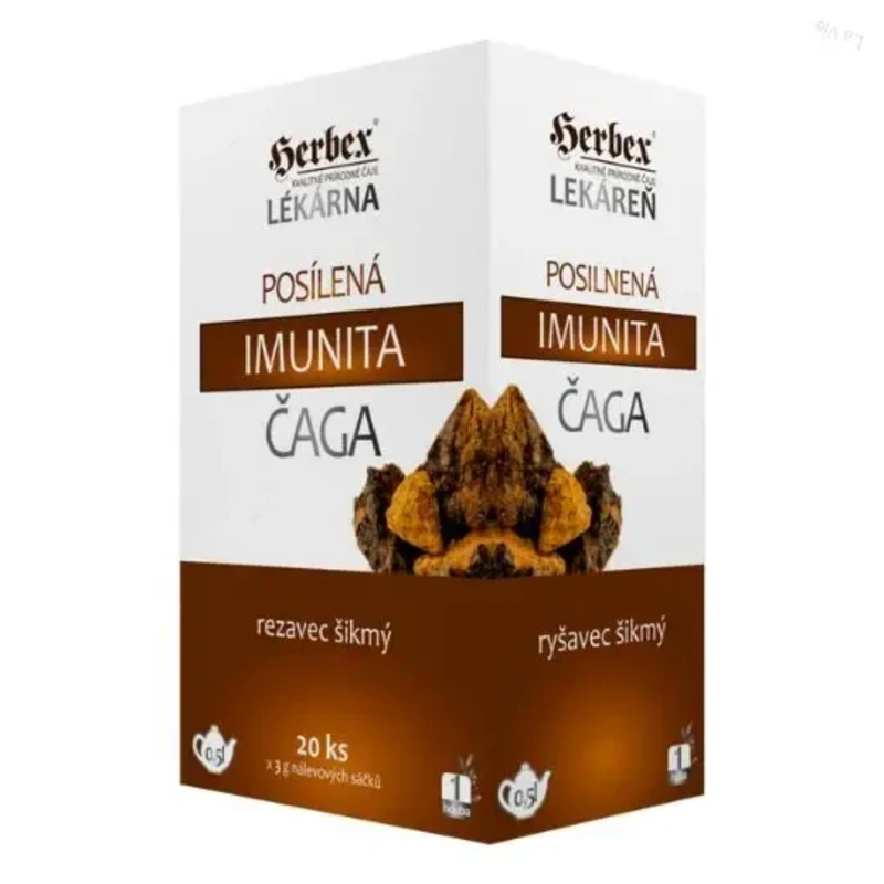 herbex lekáreň posilnená imunita čaga nálevové vrecúška 20 x 3 g herbex lekáreň posilnená imunita čaga nálevové vrecúška 20 x 3 g