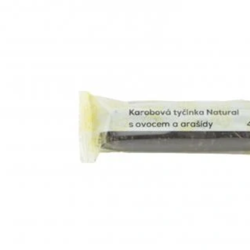 karobová tyčinka s ovocím a arašidami natural 40g karobová tyčinka s ovocím a arašidami natural 40g