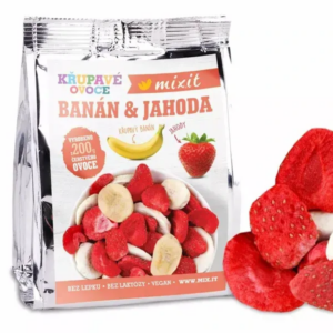 chrumkavý banán + jahoda do vrecka 23g