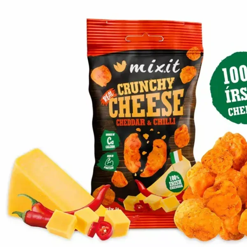 chrumkavý syr do vrecka Írsky cheddar s chilli 20g chrumkavý syr do vrecka Írsky cheddar s chilli 20g