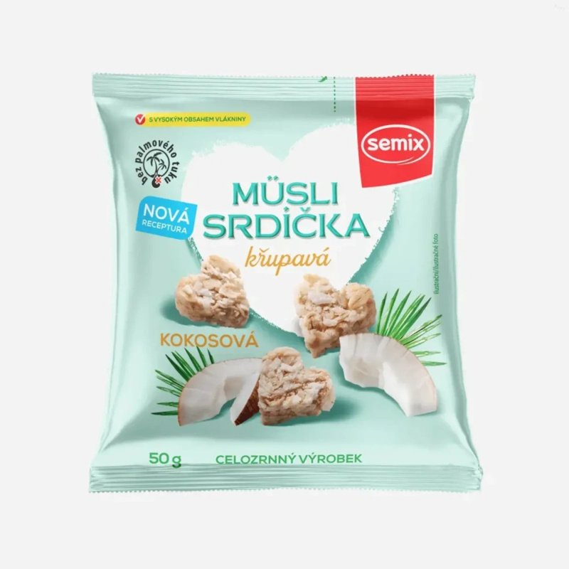 semix srdiečka s kokosom 50 g semix srdiečka s kokosom 50 g