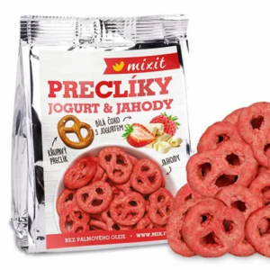 mixit praclíky do vrecka – jogurtová čokoláda s jahodami 70g