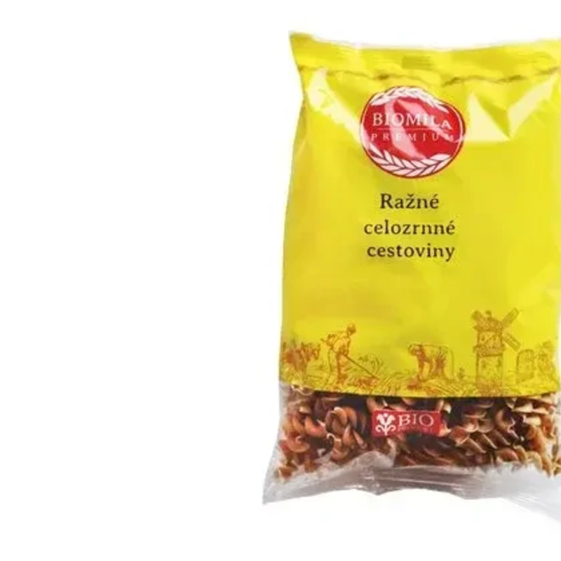 biomila ražné celozrnné špirály bio 250 g biomila ražné celozrnné špirály bio 250 g