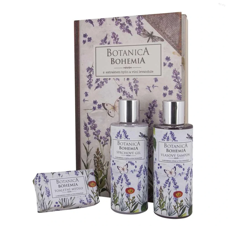 botanica kozmetická sada sprchový gél 200 ml, šampón 200 ml a mydlo 100 g levanduľa botanica kozmetická sada sprchový gél 200 ml, šampón 200 ml a mydlo 100 g levanduľa