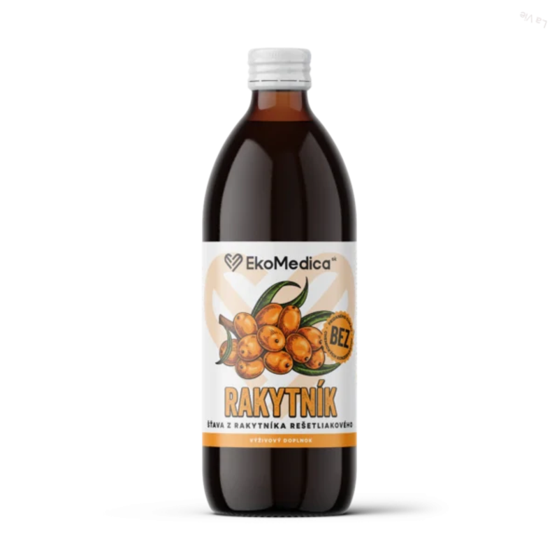 ekomedica rakytník 100% prírodná šťava, 500 ml ekomedica rakytník 100% prírodná šťava, 500 ml