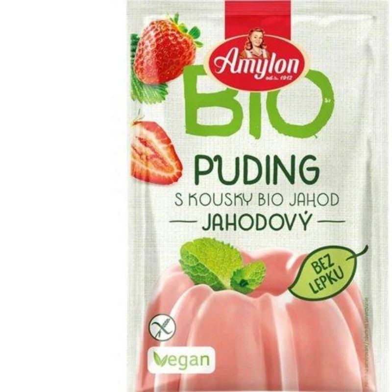 bio puding jahodový amylon 40g bio puding jahodový amylon 40g