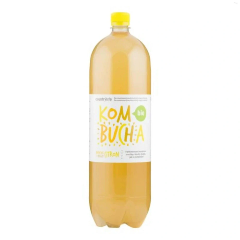 country life kombucha bancha s príchuťou citrón bio 2 l 2000 ml country life kombucha bancha s príchuťou citrón bio 2 l 2000 ml