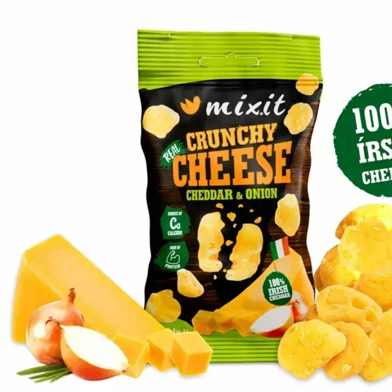 chrumkavý syr do vrecka Írsky cheddar & cibuľa 20g chrumkavý syr do vrecka Írsky cheddar & cibuľa 20g