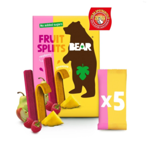 yoyo bear fruit splits malina a ananás 5x20 g, 100 g