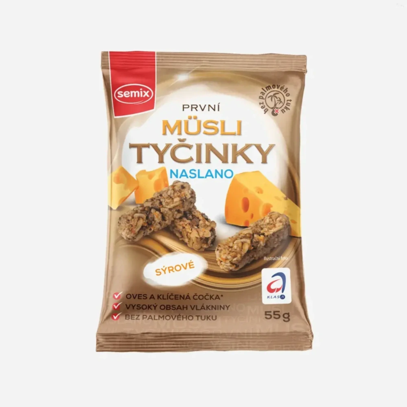 semix müsli tyčinky naslano syrové 55 g semix müsli tyčinky naslano syrové 55 g
