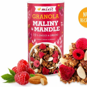 granola z pece maliny a mandle