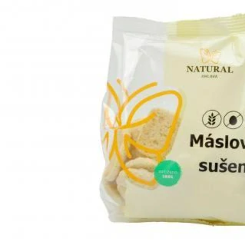 sušienky maslové bez lepku, vajec, mlieka natural 100g sušienky maslové bez lepku, vajec, mlieka natural 100g