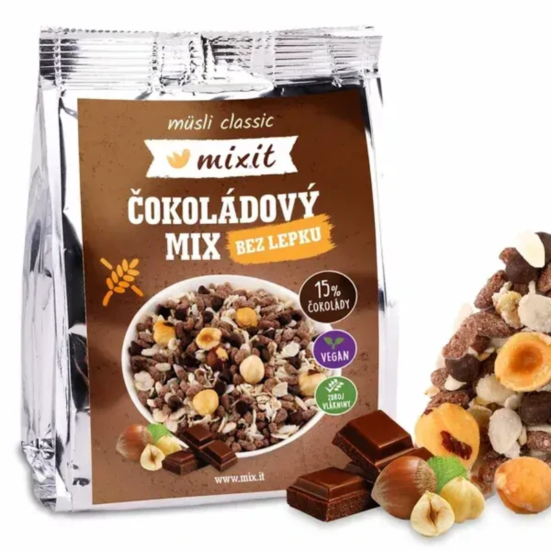müsli classic Čokoládový mix bez lepku do vrecka müsli classic Čokoládový mix bez lepku do vrecka