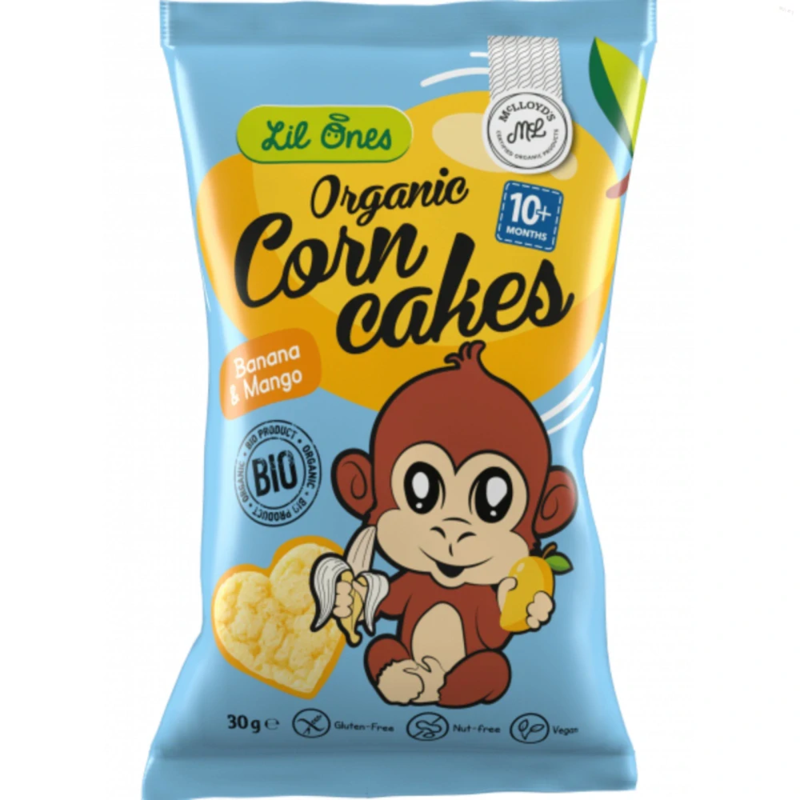 mclloyds lil ones kukuričný snack banán a mango bio 30 g mclloyds lil ones kukuričný snack banán a mango bio 30 g