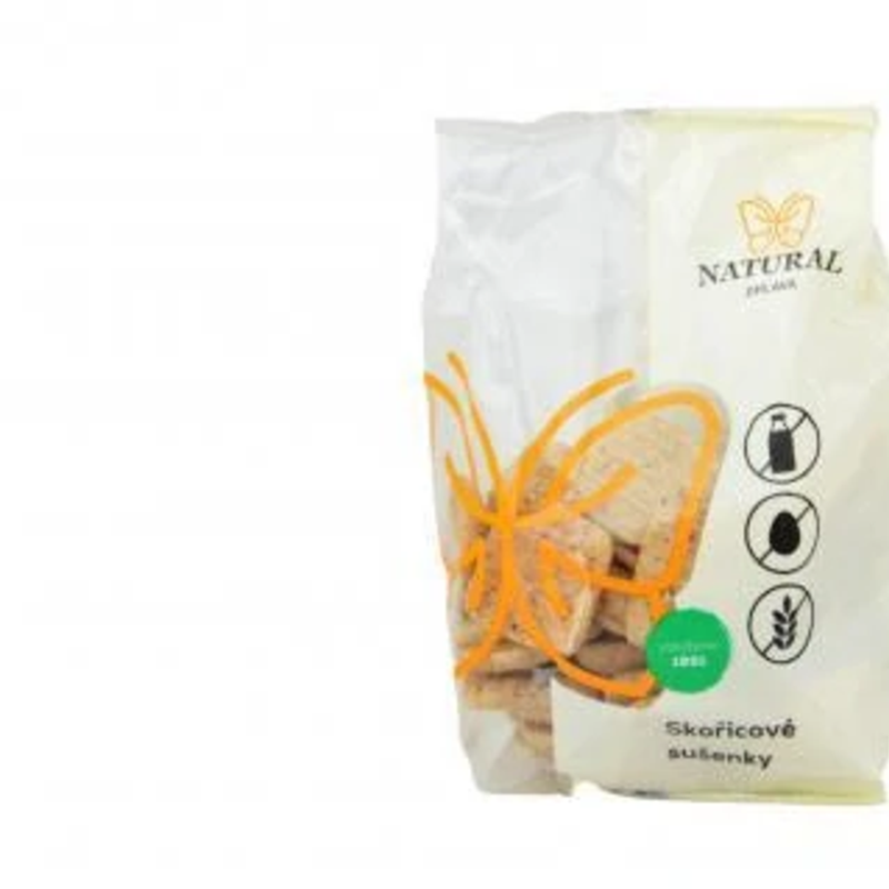 sušienky škoricové bez lepku, vajec a mlieka natural 150g sušienky škoricové bez lepku, vajec a mlieka natural 150g