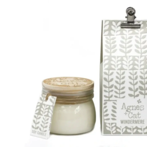 sójová vosková sviečka windermere – kilner jar (400ml)
