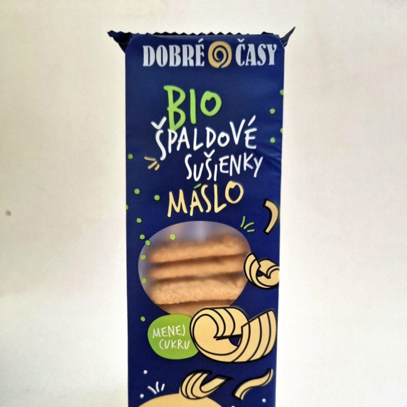 Špaldové sušienky dobré časy maslo bio 100g Špaldové sušienky dobré časy maslo bio 100g