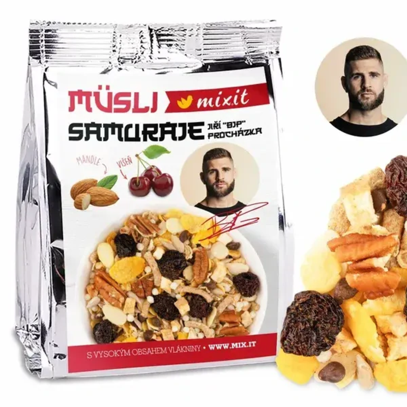 proteínové müsli samuraja do vrecka 50g proteínové müsli samuraja do vrecka 50g