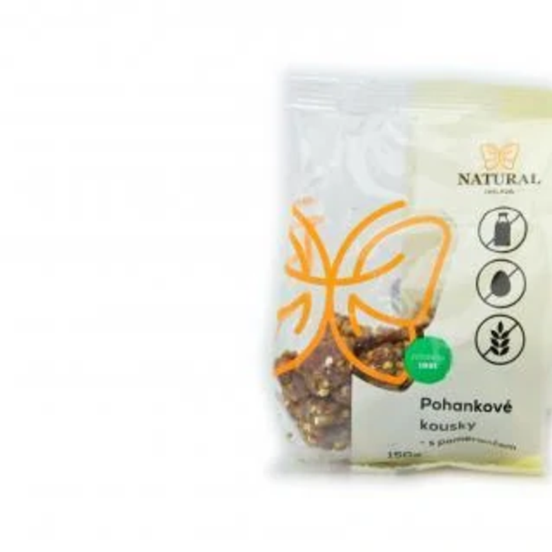 pohánkové kúsky s pomarančom natural 150g pohánkové kúsky s pomarančom natural 150g