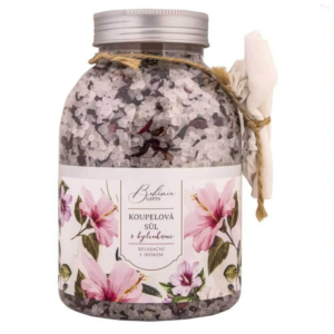 kúpeľová soľ s bylinkami 1200 g – relaxačná s ibištekom